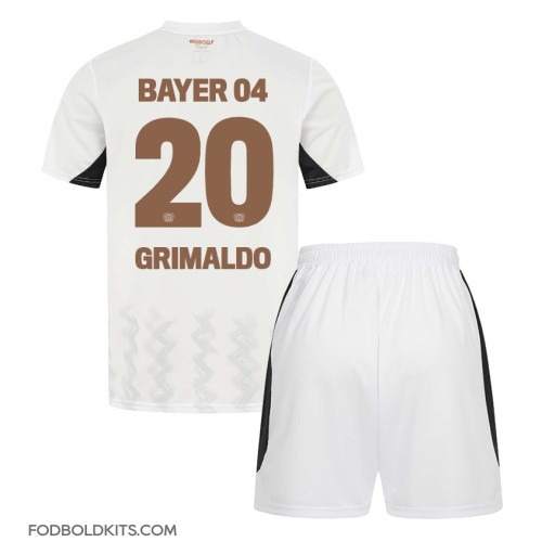 Bayer Leverkusen Alejandro Grimaldo #20 Udebanesæt Børn 2024-25 Kortærmet (+ Korte bukser)